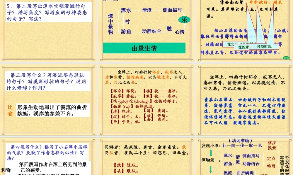 小石潭记（用）