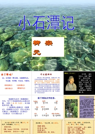 小石潭记（用）