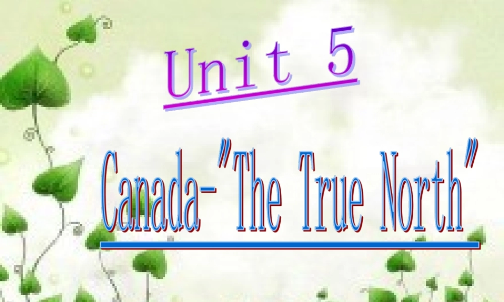 英语必修三unit5的课件