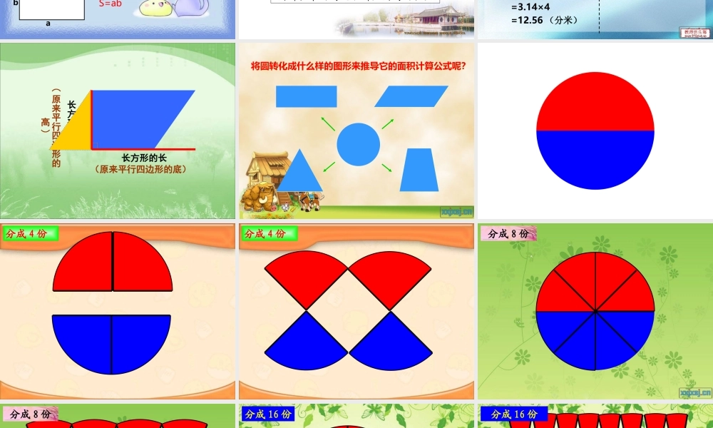 2014新人教版六数上——圆的面积