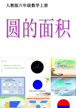 2014新人教版六数上——圆的面积