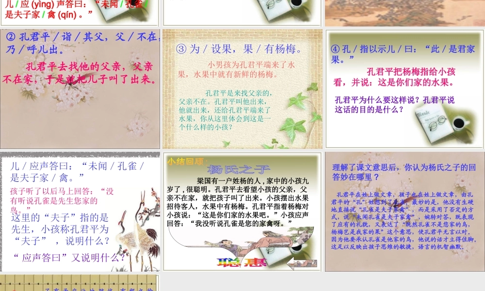 《杨氏之子》课件3