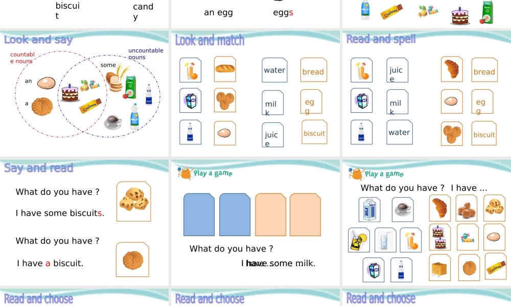 三年级下册unit6bFoodanddrinks