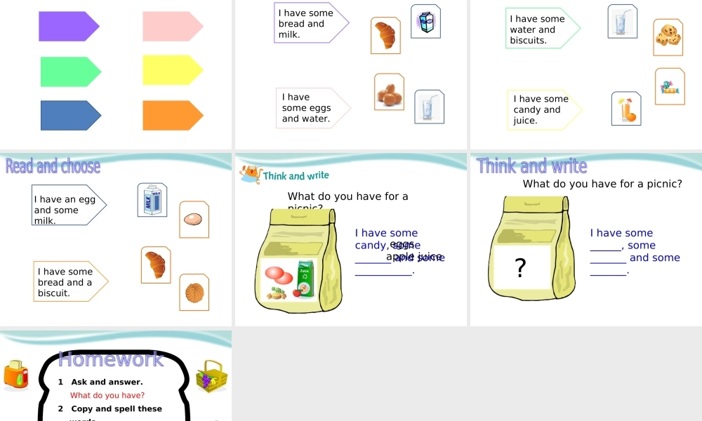 三年级下册unit6bFoodanddrinks