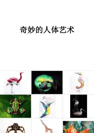 人体艺术t演示文稿
