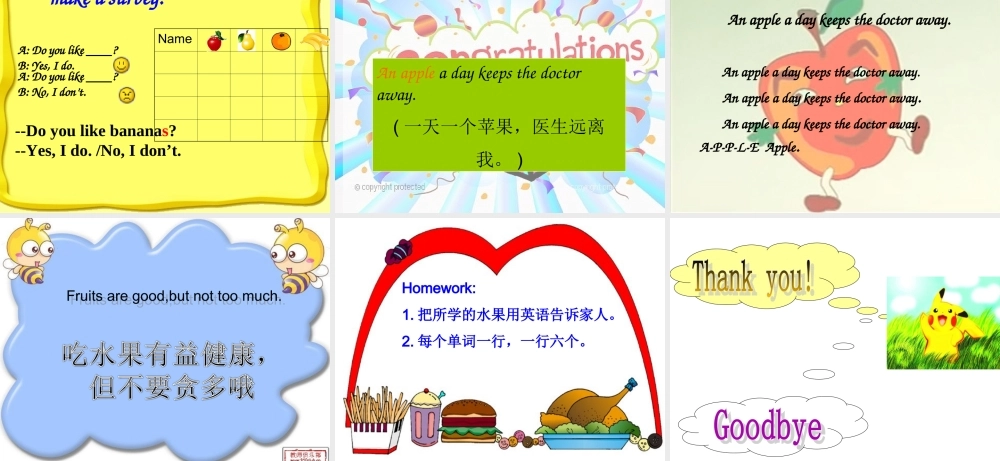 2013PEP小学英语三年级下册_Unit5_A_Let's_talk_课件