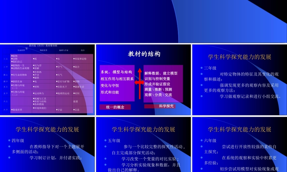 教科版小学科学