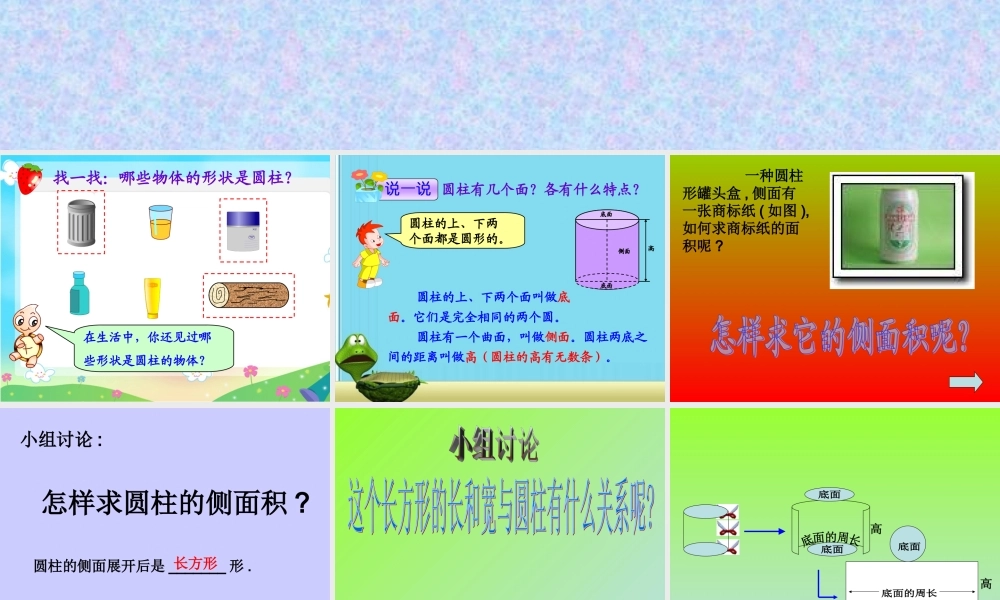 圆柱的表面积PPT课件