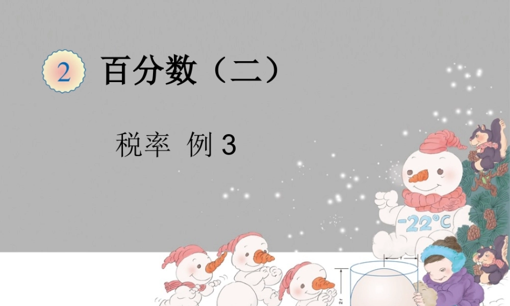 百分数-税率（例3） (2)