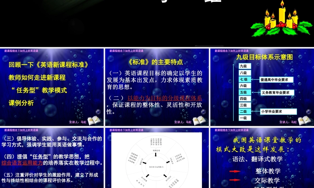 新课程理念与初中英语课堂教学