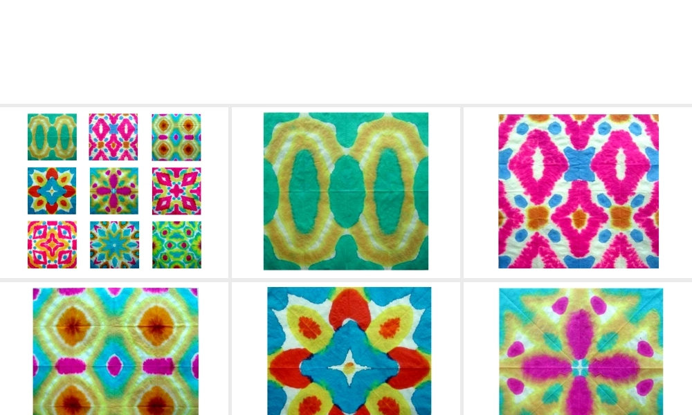 小学美术花手帕