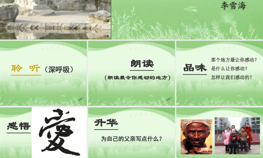 《背影》课件李雪海