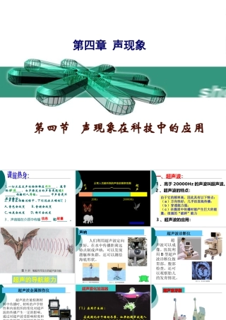 声现象应用(初二物理整理版)