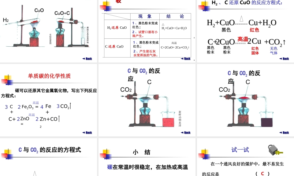 碳单质的化学性质