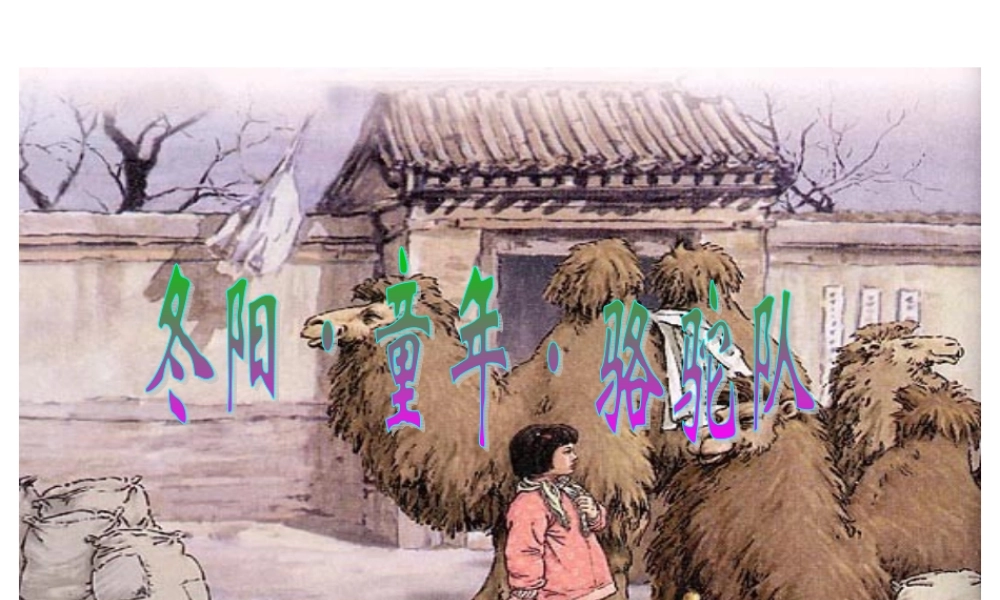 冬阳童年骆驼队课件