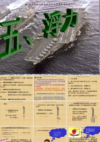 初中二年级物理下册第十章　浮力第一课时课件