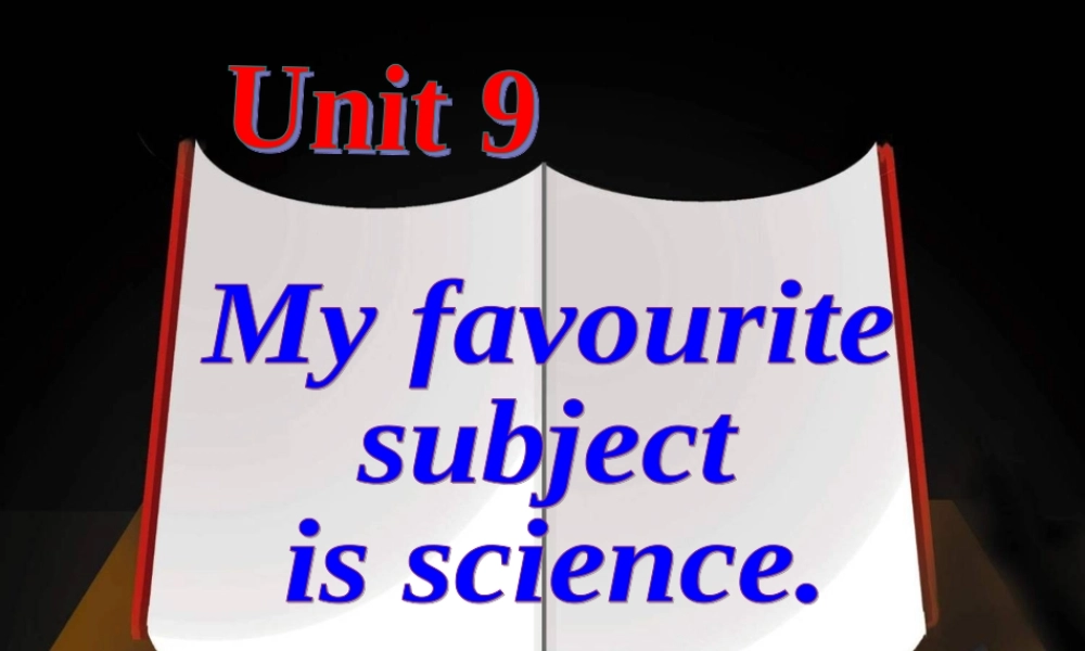七年级新目标英语Unit9_My_favorite_subject_is_science_Section_A_1