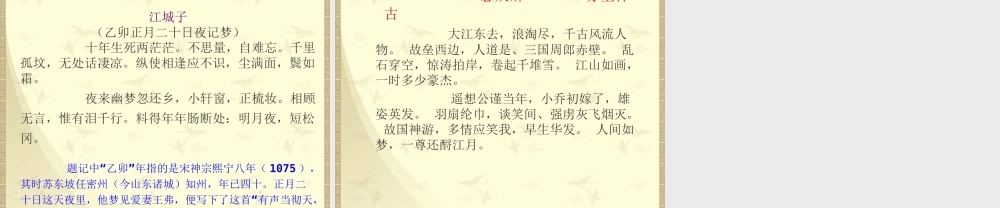 《江城子密州出猎》