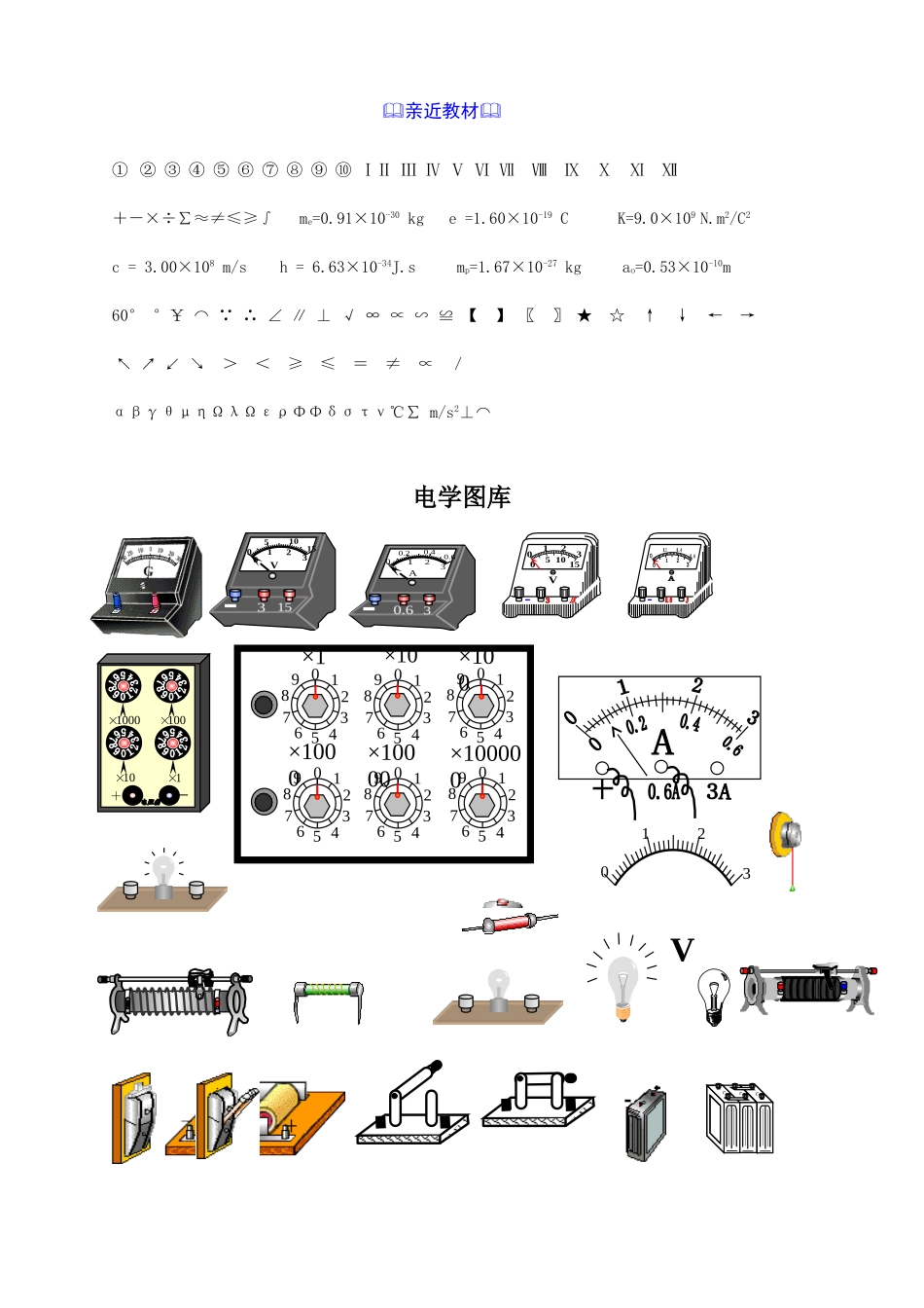 中学物理图符_第1页