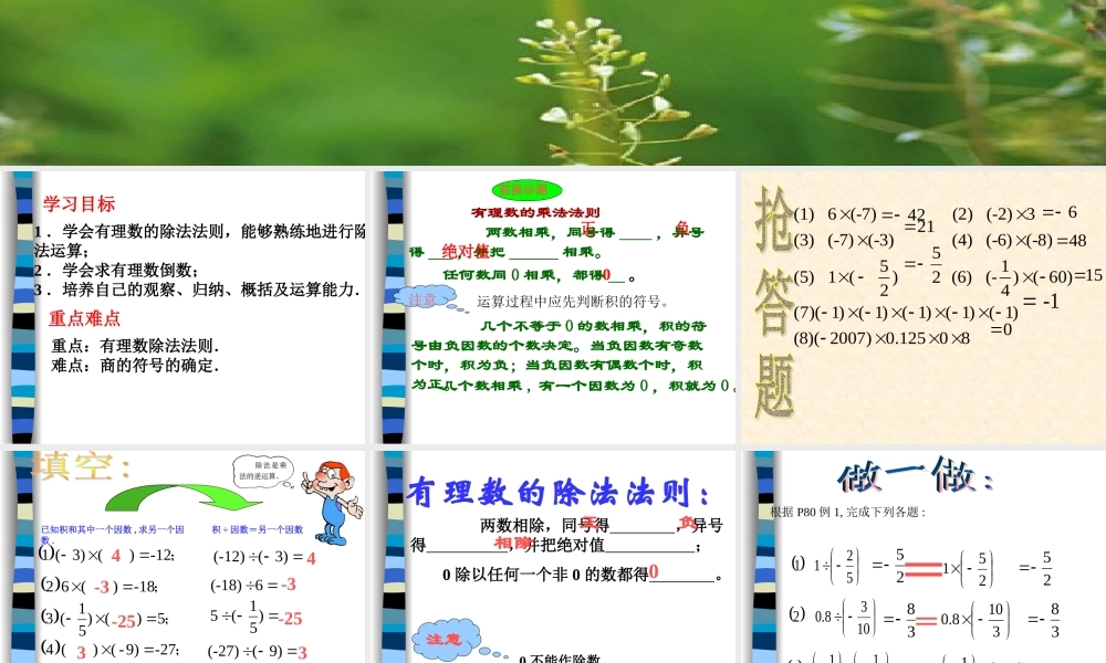 《有理数的除法》参考课件