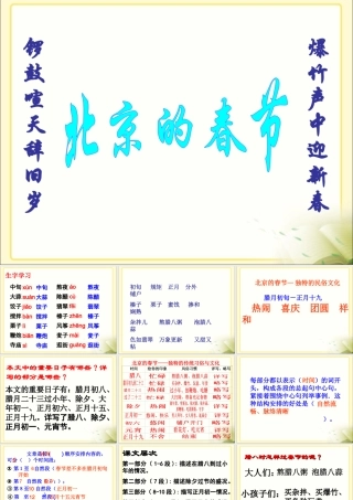 《北京的春节》教学课件2 (2)