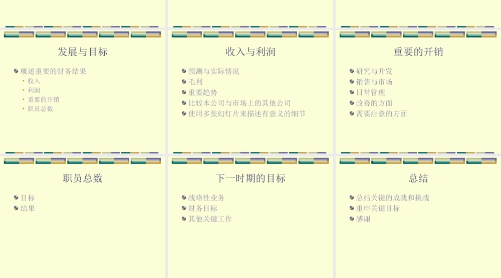 公司人事主题模板