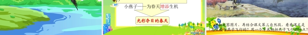 完整_人教版小学语文三年级下册《燕子》课件 (2)