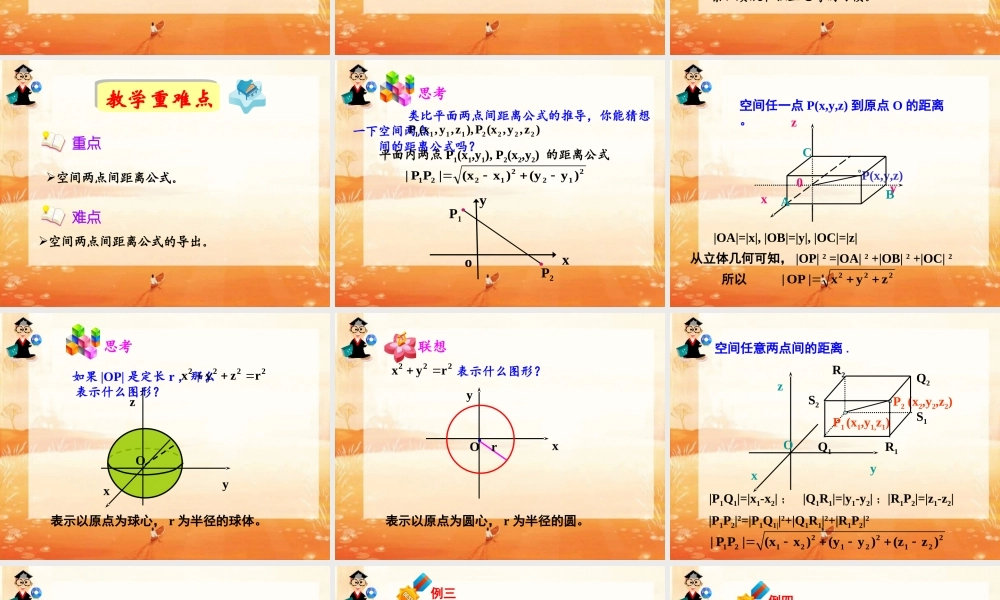 《空间两点间的距离公式》课件（1）