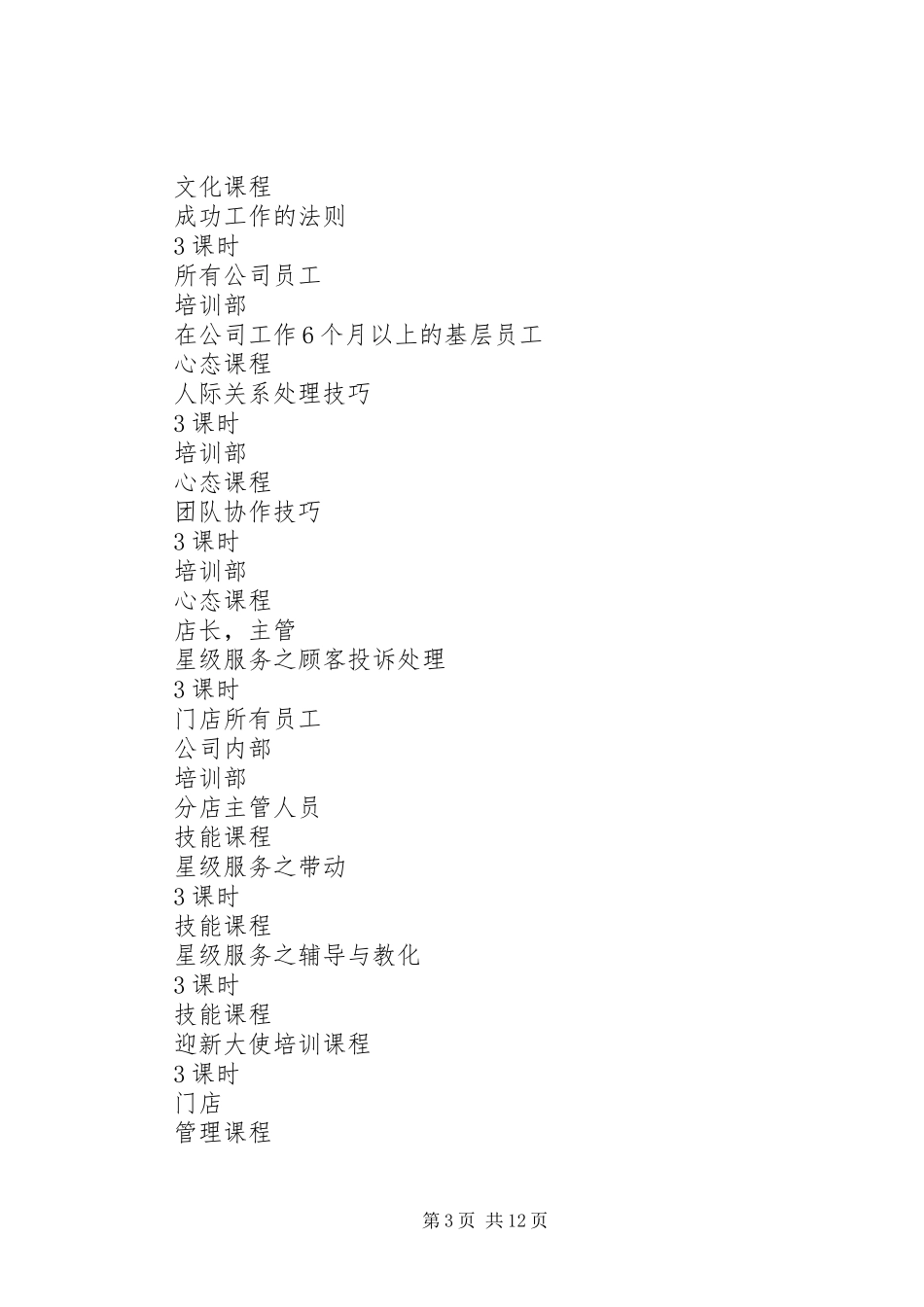 甘食记年度培训规划方案_第3页