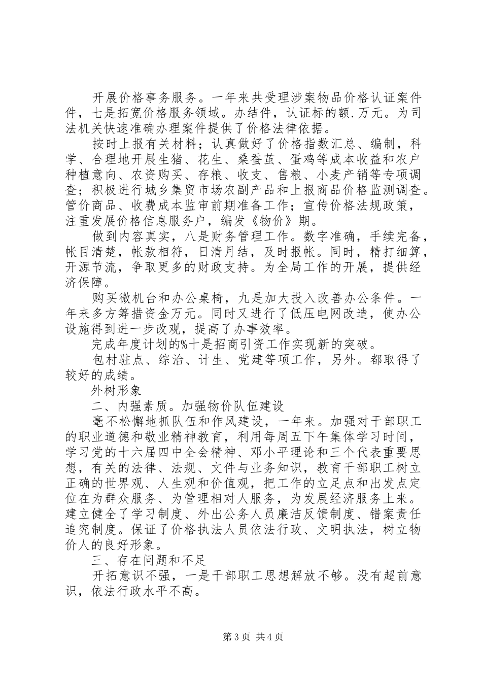 物价中心全年总结及明年安排_第3页