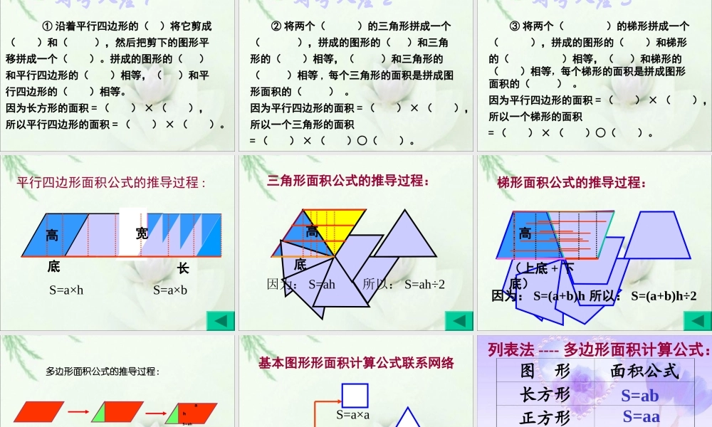 多边形的面积复习