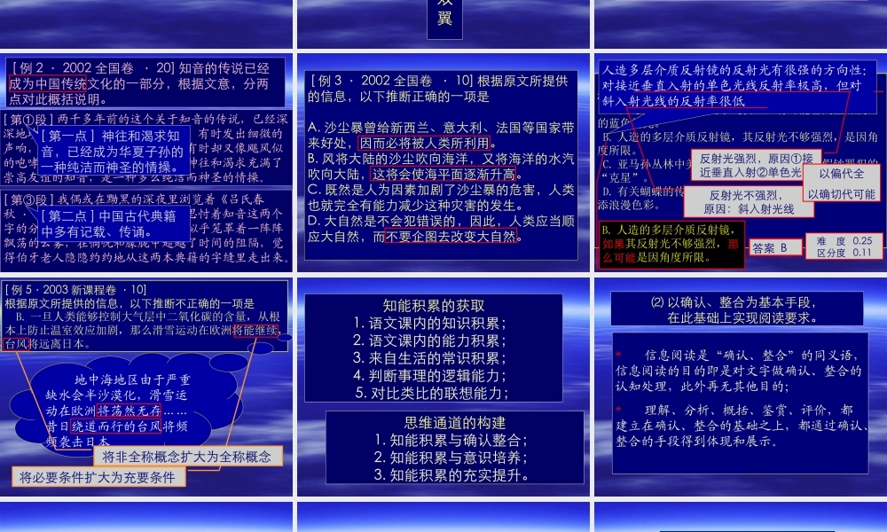 北京高考+语文++现代文阅读+课件+（110张）+