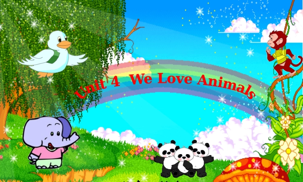 人教PEP版三年级英语上册《We_love_Animals课件》PPT课件