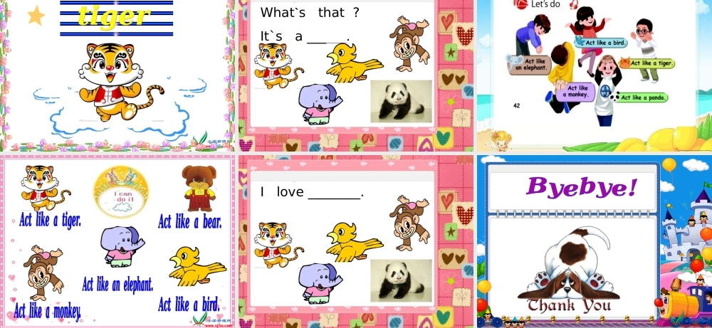 人教PEP版三年级英语上册《We_love_Animals课件》PPT课件