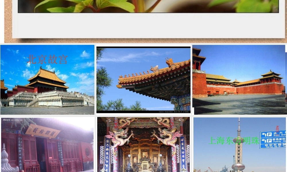 西师大版小二语文第四册_美丽的祖国课件(1)