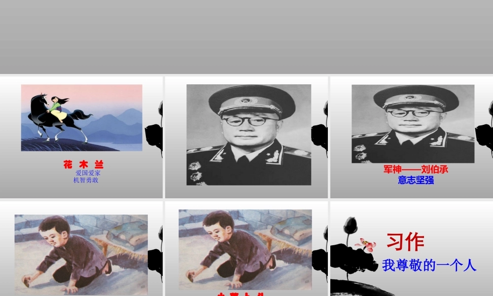 我尊敬的一个人苏黎