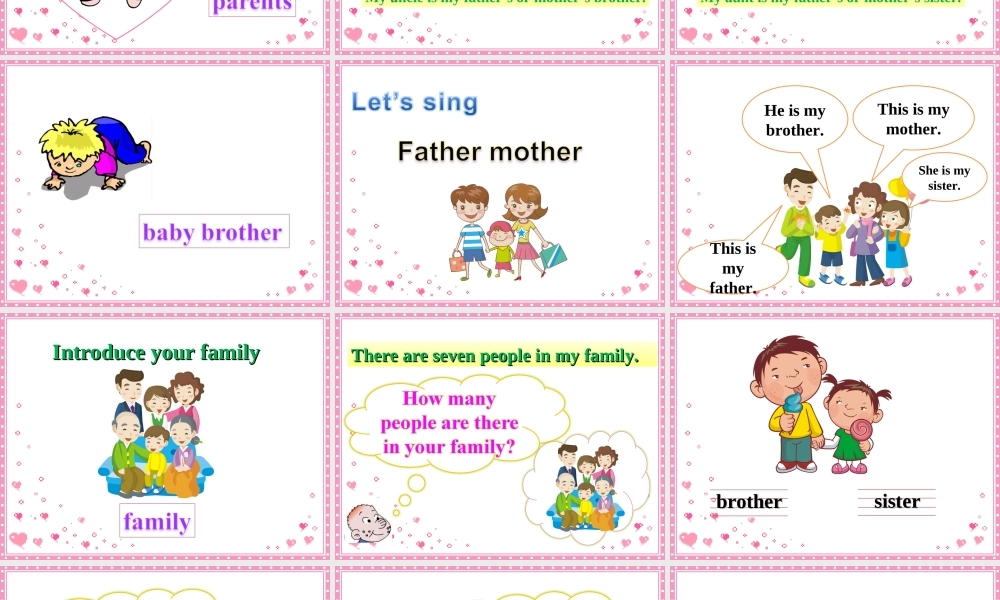 人教版小学四年级英语上册《Unit6_Meet_myf_amily》课件