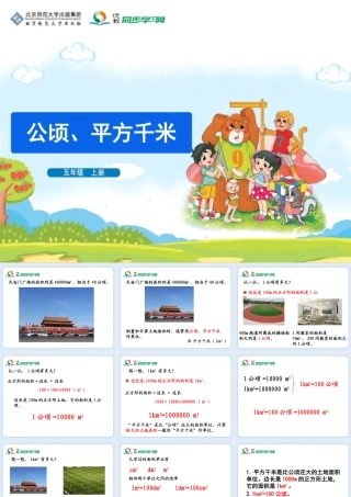 《公顷、平方千米》教学课件