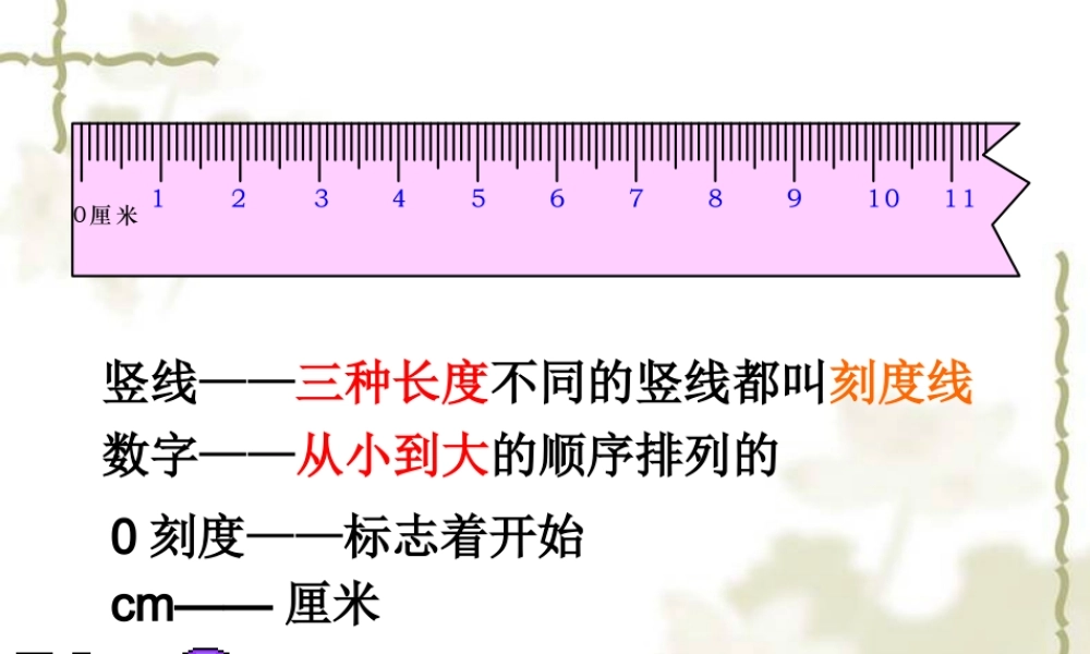 厘米的认识课件