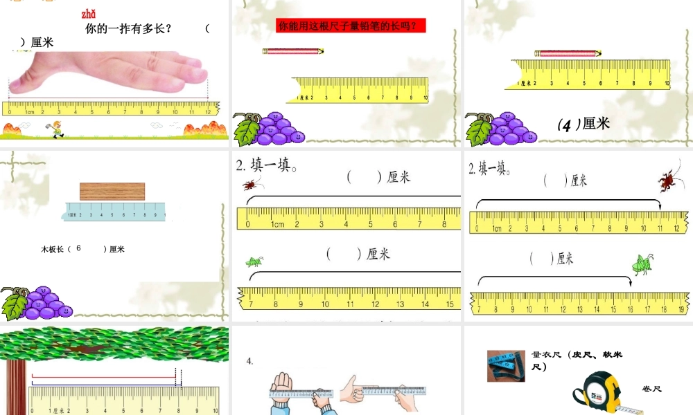 厘米的认识课件