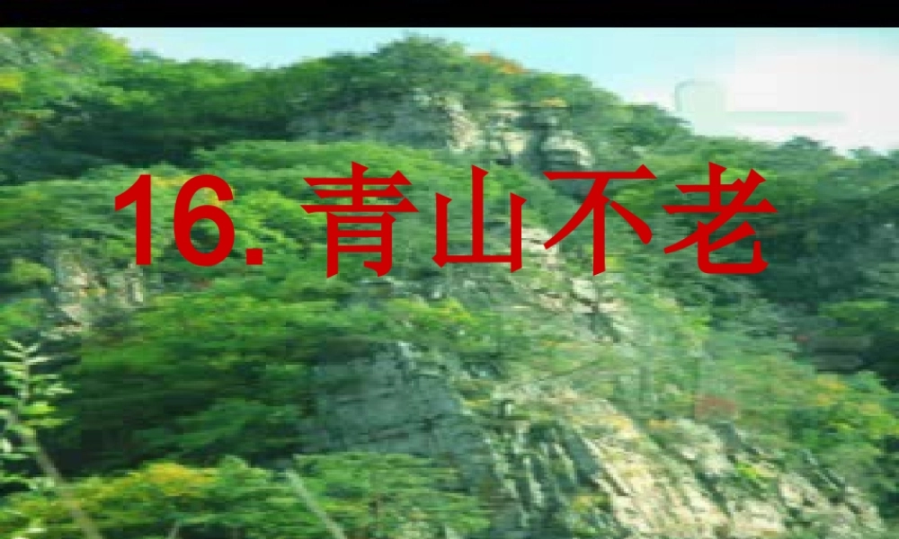 青山不老课件 (2)