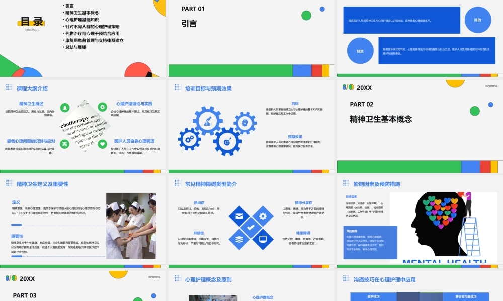 基础之精神卫生与心理护理培训课件