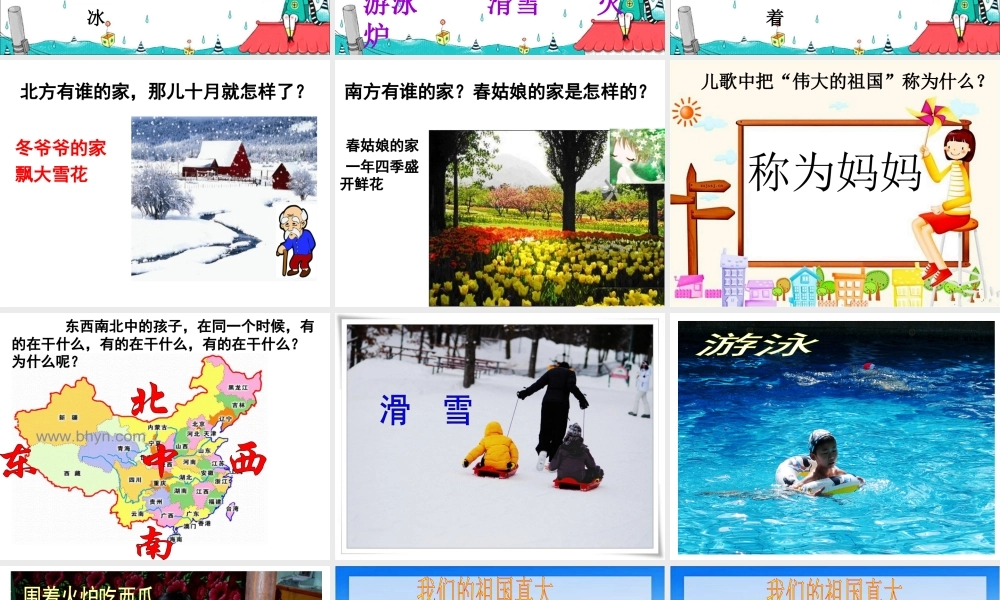 《我们的祖国真大》教学课件（课文讲解）