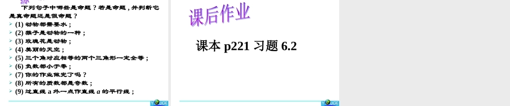 定义与命题课件