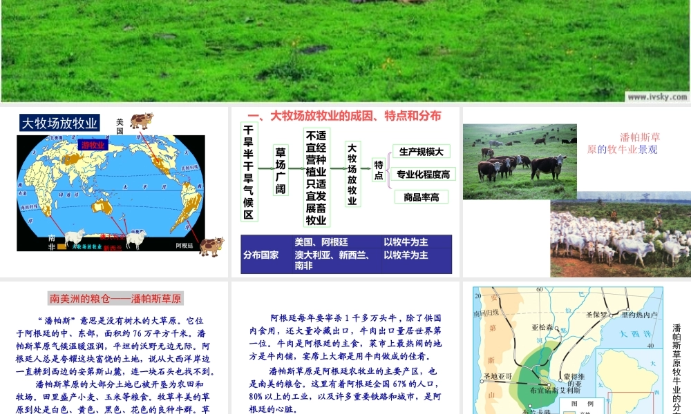 《以畜牧业为主的农业地域类型》PPT课件(上课)