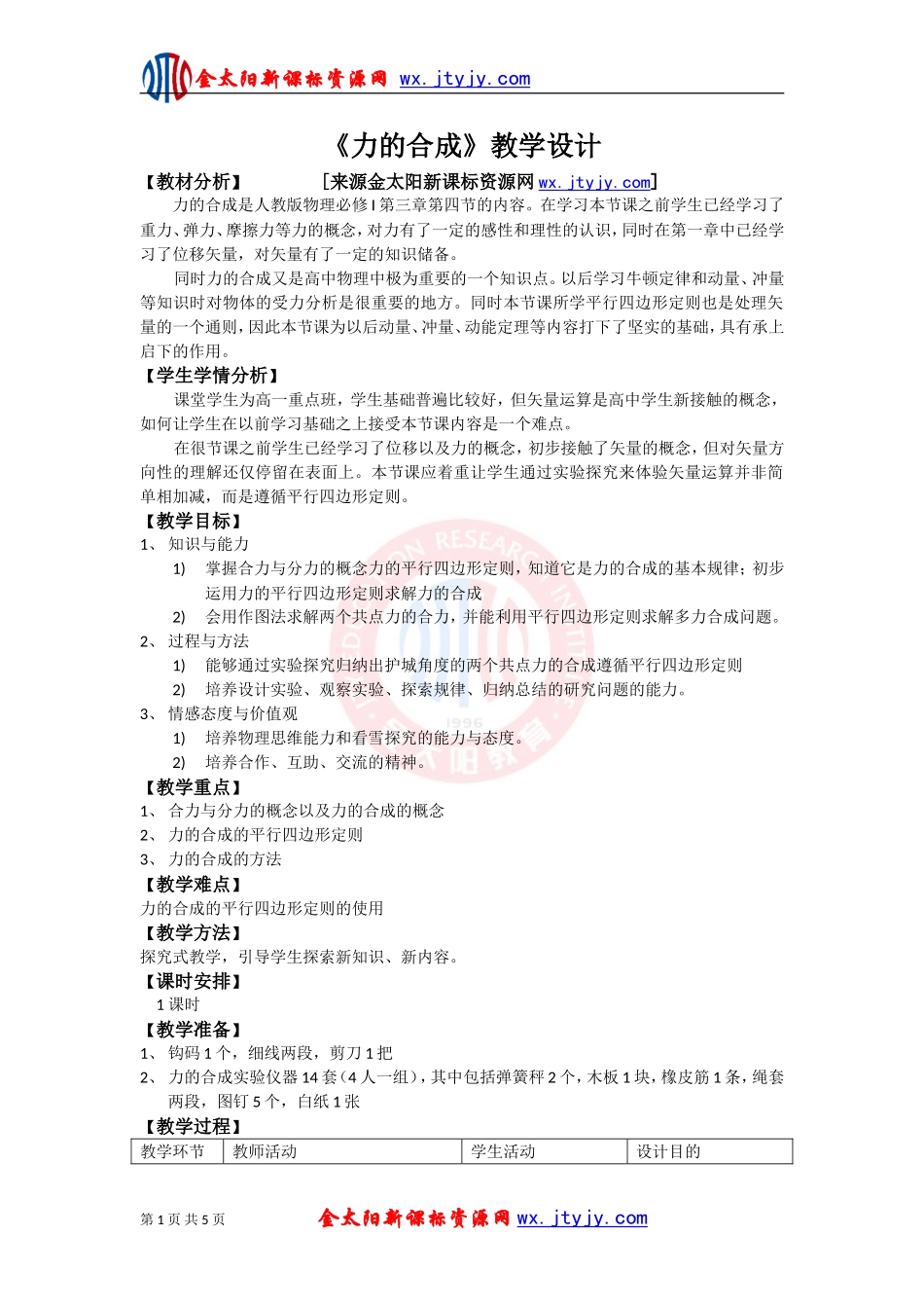 《力的合成》_第1页