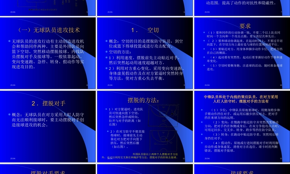 篮球运动技术理论