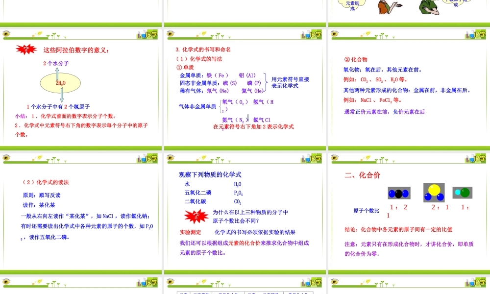 化学式与化合价(1)