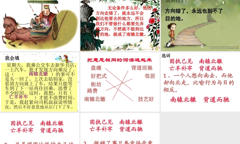 南辕北辙PPT课件