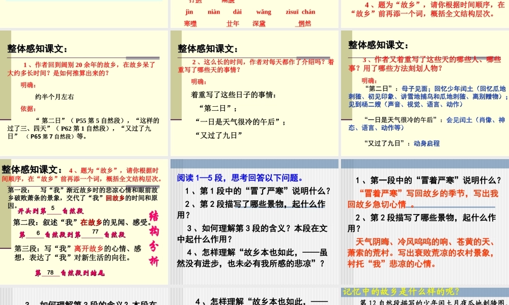 《故乡》课件12